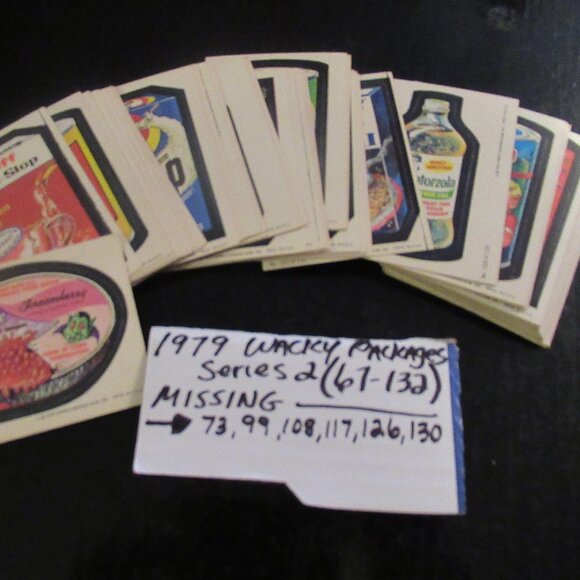 1979 Wacky Pack Series 2 (Missing 6 cards) VG Condition - Picture 1 of 2